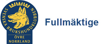 SBK Övre Norrlands distrikt logga med texten Fullmäktige