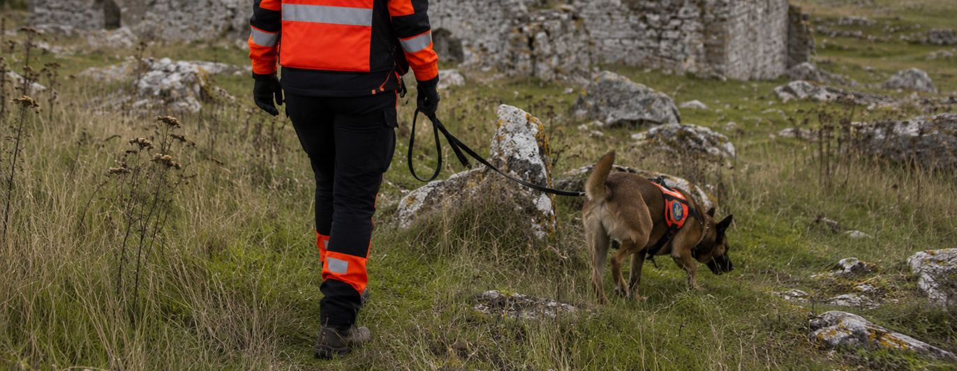 Räddningshund på Gotland