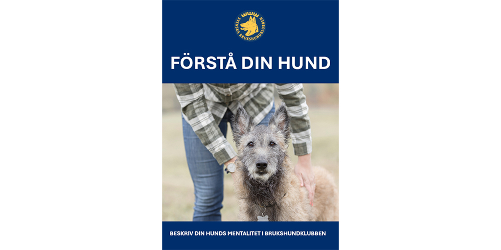 Bild på framsidan av broschyren "Förstå din hund"