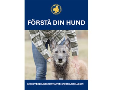 Bild på framsidan av broschyren "Förstå din hund"