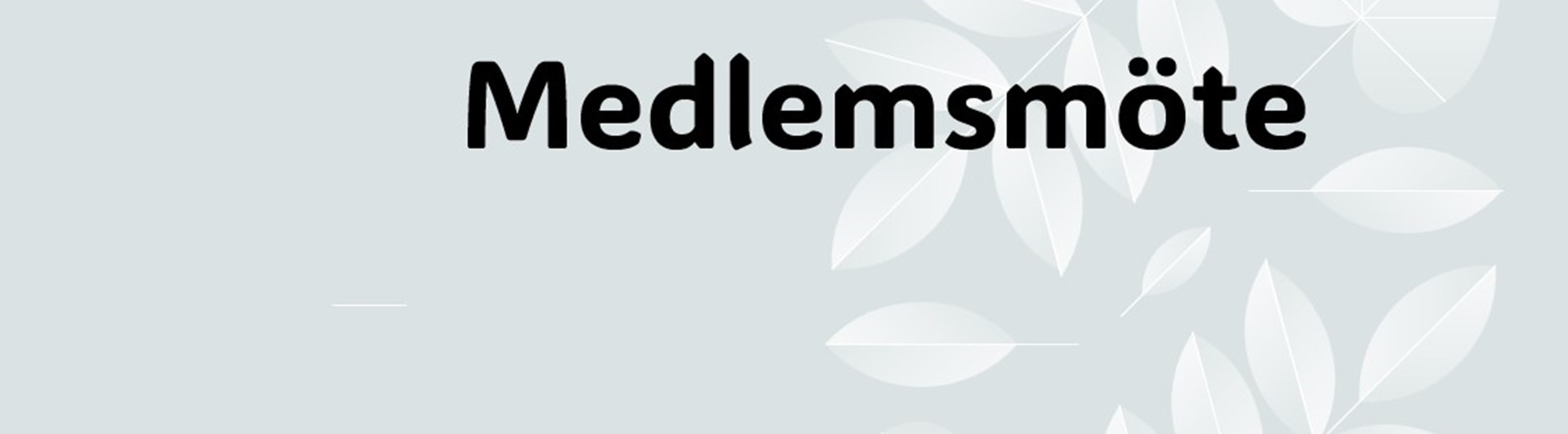 Medlemsmöte
