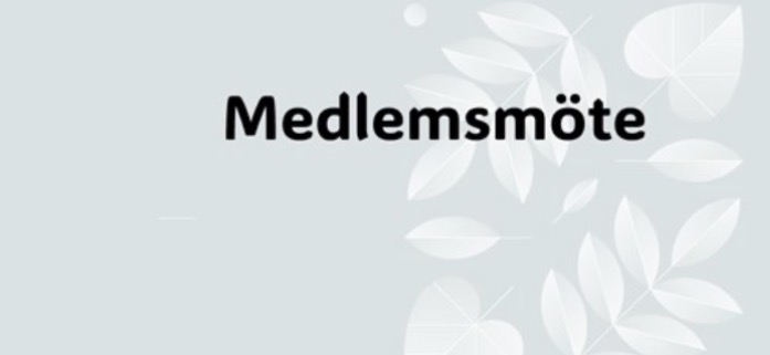 Text medlemsmöte 