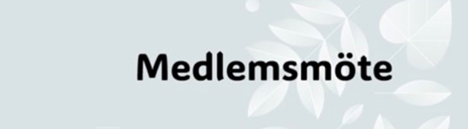 Text medlemsmöte