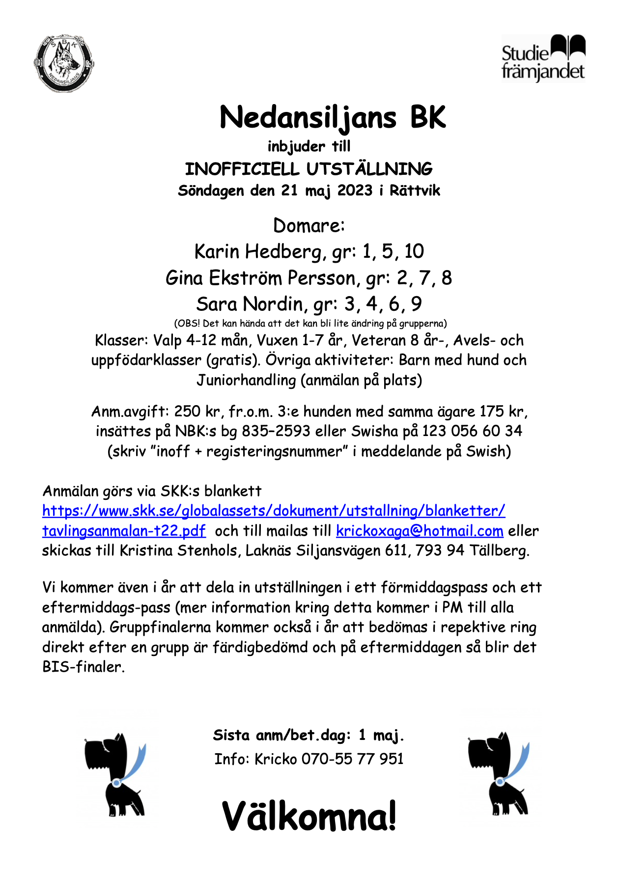 21 maj 2023 Inofficiell hundutställning 