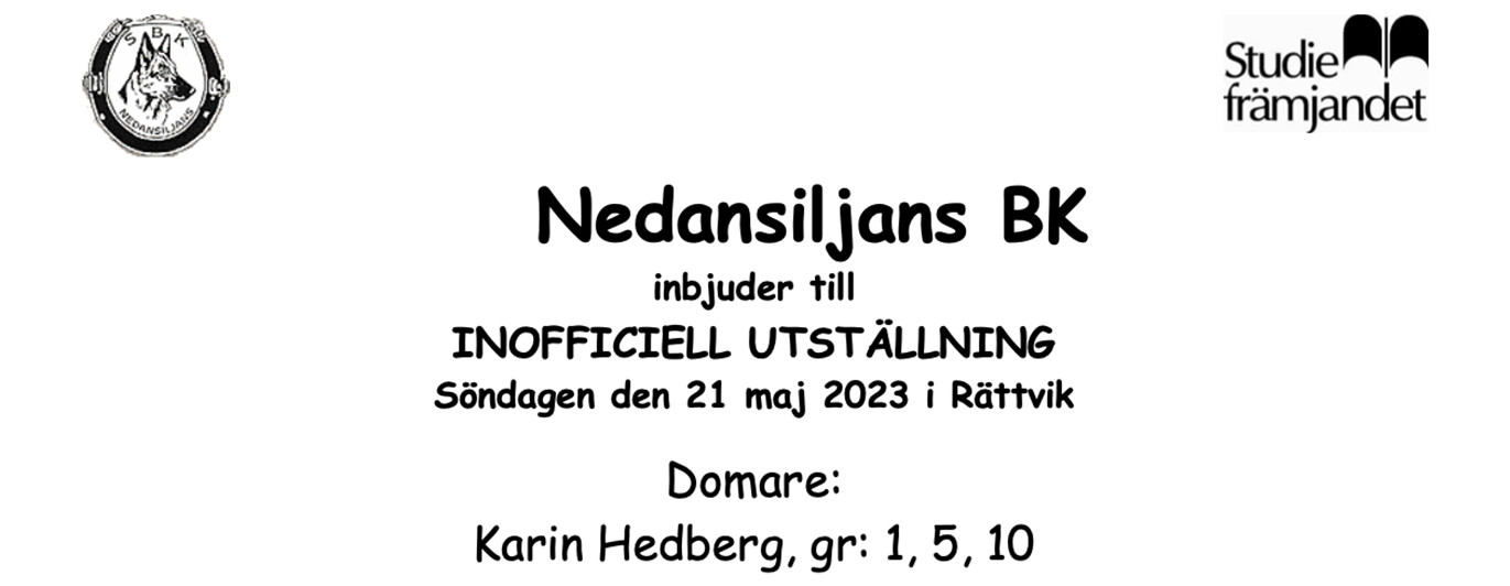 21 maj 2023 Inofficiell hundutställning