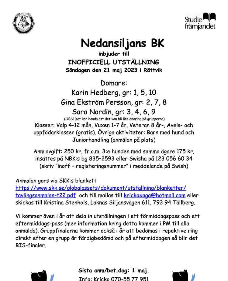 21 maj 2023 Inofficiell hundutställning